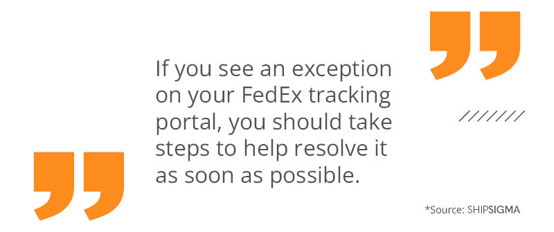 What Is A FedEx Shipment Exception?